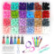 252Pcs Silicone Lentil Beads Kit,12mm Silicone Abacus Beads for Keychain Making, Silicone Lentil Beads Bulk with 6 pcs Tassels & 6 pcs Keychain Lanyard for Bracelet Making and Silicone Beads for Pens