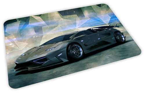 stabiles Vinyl Tischset Sportwagen Kinder Platzset Auto abwaschbar reißfest farbecht - Kita Kindergarten