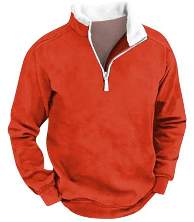 Rhein Neckar Löwen Trikot Pullover T Shirt Mütze Frauen Weihnachtspullover Herren Kapuze Long Sleeve Herren Tunika Blau Mit Stickerei Pailletten Top Langarm Zopfstrick Pullover Herren(Vermilion,XL)