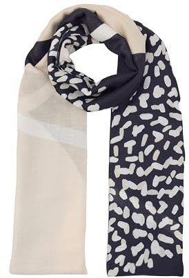 TOM TAILOR 1043002 Schal mit Muster, 36344-Abstract Dot Print Scarf, OneSize