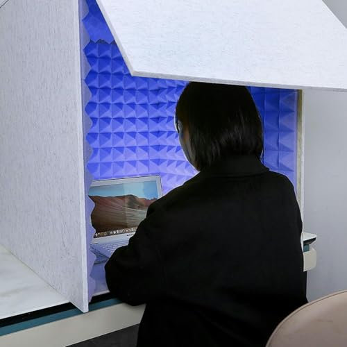 Cabine Enregistrement Portable, Bouclier De Microphone Professionnel, Cabine Vocale Portable Pour Enregistrement Sonore, Mousse Insonorisante, Panneaux Acoustiques, Bouclier isolation Acoustique