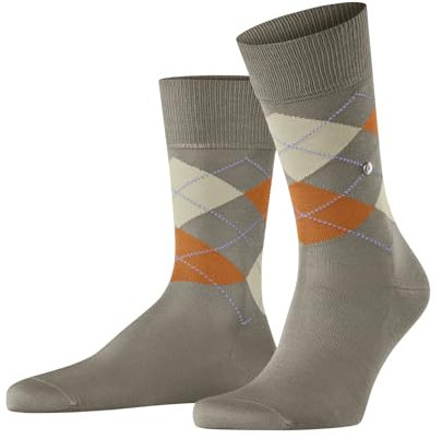 Burlington Herren Socken Manchester M So Baumwolle gemustert 1 Paar, Beige Cognac 4180, 40-46