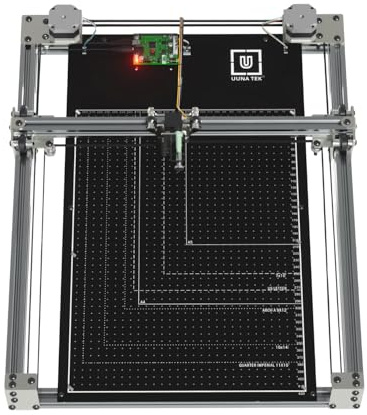 UUNA TEK iDraw H SE Drawing Robot for Artists, Pen Plotter, XY Plotter, Sturdy Handwriting Robot Drawing Machine with Base Plate, Working Area A5-A3, All in One Design