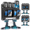FETESNICE Wall Mount for Makita Battery Holders and Chargers, DC18RD DC18RC Charger Wall Mount, Can Hold up to 4 18V/14.4V Batteries, Keeps Your Workshop and Garage Tidy