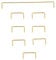 Angoily 1 Set Wire Shaft Keyboard Supply Mounted Stabilizer Silver Accessories Satellite for Mechanical Keyboard Key Stabilizer Steel Wire Keyboards Computer Supply Golden Stainless Steel