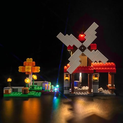 LED Lighting Kit for Lego 21262 The Windmill Farm Model - Custom DIY Lights for Lego Building Set (Model Not Included)