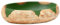 kangqiling Lavabo da Appoggio Verde e Marrone Ovale 59x40x15 cm Ceramica, Verde, 155086