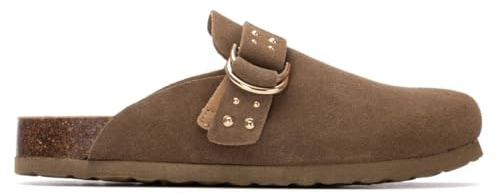 REFRESH - Zueco Mujer Taupe - Calzado Cómodo y Versátil - Moda Casual - Modelo 17500801 (Talla 39)