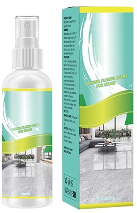GkgWuxf Marmorreiniger Badezimmer,100 Milliliter Politur Spray - Bodenreiniger,Für Haushalt Badezimmer Arbeitsplatten Waschtische Bodenfliesen Tischplatten