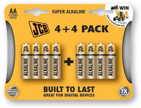 Super Alkaline Battery AA 4 + 4