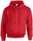 GILDAN Herren Adult 50/50 Cotton/Poly. Hooded Sweat Sweatshirt, Rot (Red), Large (Herstellergröße: L)