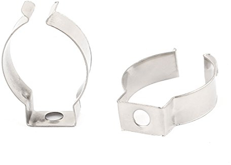 sourcing map T8 U-Clips Halterung, Leuchtstoffröhre Ersatz Montagezubehör, Edelstahl, 2er-Pack