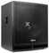 VONYX SWP18 Caisson de Basse Actif 1200W, Phase Réglable, Entrée/Sortie XLR + RCA, Amplificateur Intégré, Insert sur la Face Supérieure pour Enceinte Active, Grave 18, Idéal pour DJ Mobile