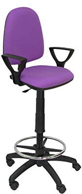 Piqueras y Crespo Taburete Ayna Bali Lila Brazos fijos, Talla Unica