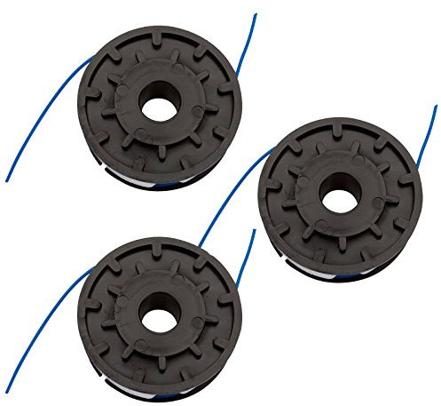First4spares double feed spool & line for most Grizzly, Performance Power, JCB, MacAllister, Draper, Parkside, Florabest & Qualcast strimmers - 3 Pack