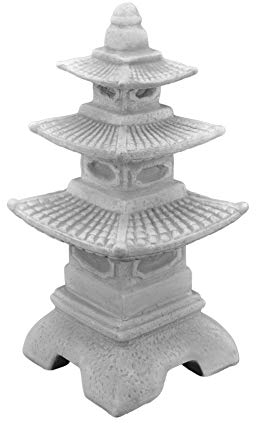 gartendekoparadies.de Figure inconnue Lanterne Japonaise H 47 cm décoration de Jardin en béton