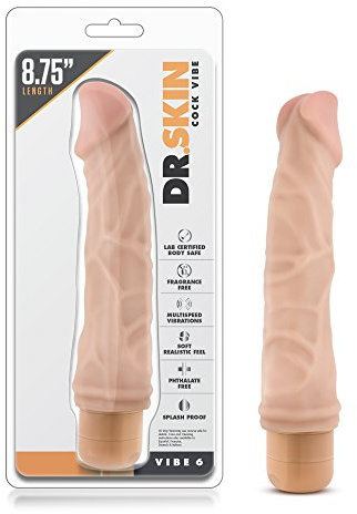 Blush Realistics Vibrator Fleisch 22.2cm - 4cm 2 x AA PVC 8 inch vibrator