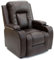 More4Homes OSCAR BONDED LEATHER RECLINER w DRINK HOLDERS ARMCHAIR SOFA CHAIR RECLINING CINEMA (Brown)