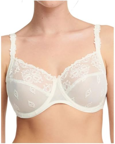 Chantelle Women's, CHAMPS ELYSEES, Very Covering Underwired Bra, Women's lingerie, Elfenbein, 34FF