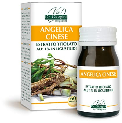 Dr Giorgini Integratore Alimentare, Monocomponenti Erbe Angelica Cinese Estratto Titolato all'1% in Ligustilidi Pastiglie - 30 g
