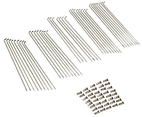 Speichen Satz Halbnabe Naben Chrom Speiche für Puch MS 50 196mm & 205mm