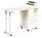 Urbanity Compact Foldable Folding Professional Nail Station Salon Manicure Nail Table Desk White