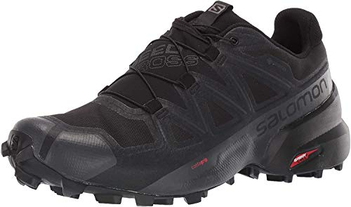 Salomon Herren Speedcross Gore-tex Trailrunning-Schuhe, Black Black Phantom, 40 2/3 EU