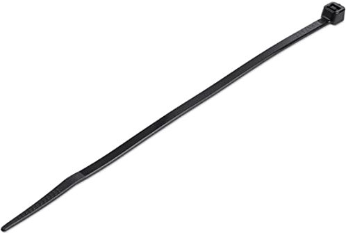 StarTech.com Fascette per cavi da 15,2 cm - Fascette per cavi in nylon medio nero e plastica - Avvolgi cavi elettrici/rete - 94V-2 Fire & UL Rated TAA (CBMZT6B)