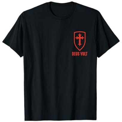 Deus Lo Vult Knights Templar Costume Cross Templar I Deus Vult T-Shirt