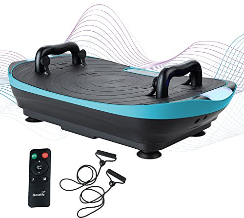 Skandika Vibrationsplatte V2 | Fitnessgerät für Muskelaufbau, Ganzkörper, Oszillation 6 – 13 Hz, bis 120 kg, Vibrationsbrett Fitness, Vibrationsplatten für Zuhause, Sportgerät Heimtraining, mit Griff