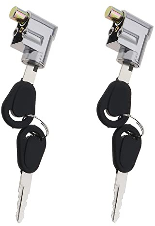 2pcs Battery Cylinder Lock Ignition Switch Anti-Theft Safety Lock for Motorcycle Electric Bike Scooter E-Bike with 4 Keys Waterproof Light Weight