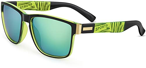 ChuerTech Sonnenbrille Polarisiert Herren Damen, Retro Vintage Sport Sonnenbrille UV400 Fahrerbrille Sportbrille Klassische Sonnenbrille für Strand/Golf/Angeln/Radfahren/Fahren/Wandern