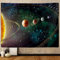 Weltraum-Planeten-Wandteppich, Universum, Galaxie, Sonnensystem, Erdkunst, Wandbehang für Männer, Kinderzimmer, Studentenwohnheim, Wohnzimmer, Büro, Wissenschaft, 203x152 cm, coole Hippie-Posterdecke