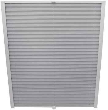 ondeco Store plissé pour fenêtre de toit à percer - Convient pour fenêtre Velux - Store plissé - Accessoires - Argenté SK06 - l : 97,3 cm x H : 99,5 cm