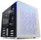Tecware Quad TG RGB mATX/mITX Gaming & B2B Châssis avec 1 PWM de 200 mm et 1 PWM de 120 mm Blanc