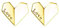 Damen Ohrringe 925 Sterling Silber Ohrstecker mit Herz Schmetterling Einhorn Motiv Schmuck Adventskalender Geschenk für Teenager Mädchen (Herz_Perlmutt_Gold)