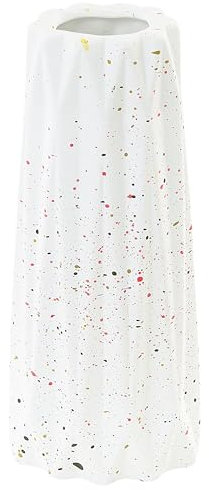 Moderne dekorative Vase weiß minimalistisches Wohnaccessoire Amaliada