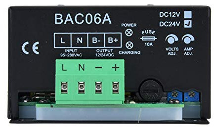 Batterie Ladegerät, 24V DC 3A Automatisches Blei Säure Ladegerät, Smart Floating Generator Set Zubehör, Automatik Ladegerät Auto Solar