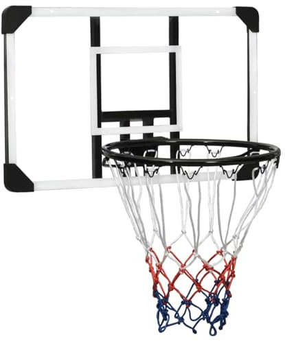 vidaXL Panneau de Basket-Ball Transparent 71x45x2,5 cm Polycarbonate