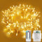 LITYBY Fairy Lights Battery Operated, 12M/120LED Christmas String Lights Waterproof, 8 Modes Battery Fairy Lights for Bedroom Indoor Outside Garden Bedroom Wedding Patry Xmas Decorations(Warm White)