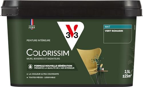 V33 Peinture multi-supports Colorissim® Vert romarin Mat 2,5L