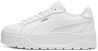 PUMA Damen Karmen II L Sneaker, White White Silver, 40 EU