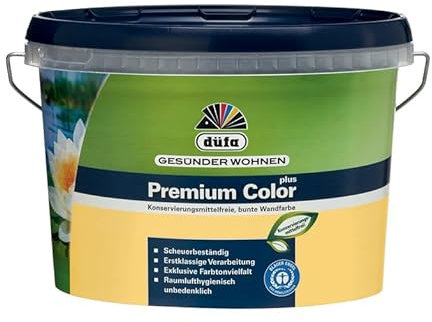 Düfa Premium Color plus Wandfarbe 2,5 L Farbwahl 2,5 l, Farbe:Fröhliche Sonnenstrahlen