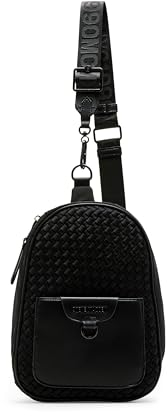 Steve Madden Bvanya Kleine gewebte Schlinge, Schwarz, Schwarz, Einheitsgröße
