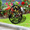 Osterhase Osterdeko Hase Gartendeko Figur Vintage Deko Frühling Gartendeko Metall Ostereier Osterdeko Ostern Gartenstecker Hasen Figuren Draußen Deko Ostern Geschenke Deko für (XL-Black, One Size)