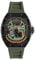 Nubeo Men's 44mm Viper Automatic Limited Edition Hornet Green Watch with Fkm Rubber Strap NB-6105-07