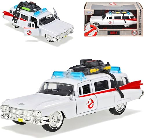 alles-meine.de GmbH Ecto-1 Gostbusters 1959 1/32 Jada Modell Auto mit individiuellem Wunschkennzeichen