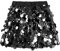 Miipat Pailletten Röcke Glitzernde Elastische Bund Mode Kinder Mini Rock Tanz Geburtstag Prinzessin Party Skorts für Mädchenn Schwarz 160 10-11 Jahre
