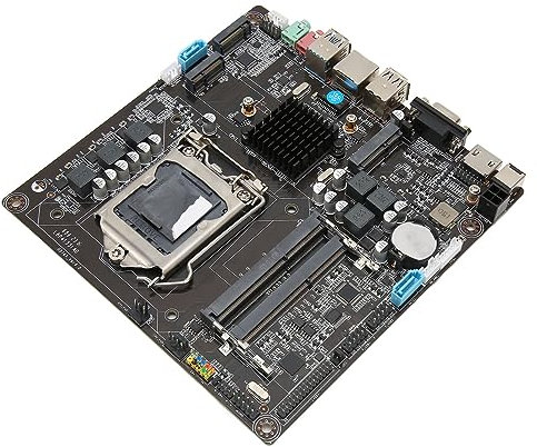 Brilluxa H81 Mini ITX Motherboard, LGA 1150, Micro ATX Gaming Motherboard, Dual Channel DDR3, Supports Intel Core i3 i5 i7 4th 5th Gen, High Performance PC Motherboard