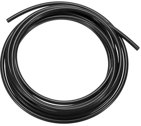 sourcing map Pneumatic Tubing Pipe Pu Hose 8mm OD x 5mm ID 5 Meters(16.4 FT) Air Compressor PU Polyurethane Line Hose Tube for Air Compressor Water Fluid Transfer, Black